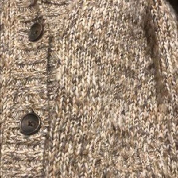 Eddie Bauer Marled Knit Fisherman’s Cardigan Women’s M  Chunky Cozy Layered Look - Picture 4 of 5